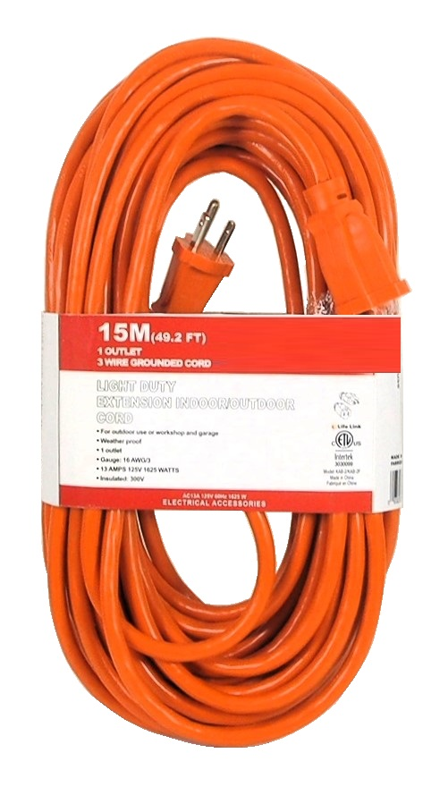 RALLONGE ÉLECTRIQUE POUR L'EXTÉRIEUR - 50 FT