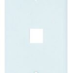 Plaque murale pour connecteur Keystone -  1 trou