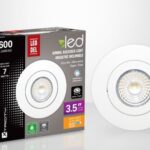 Lumière DEL encastrée inclinable ultra mince 3.5''