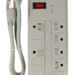 Multiprise électrique à 8 prises