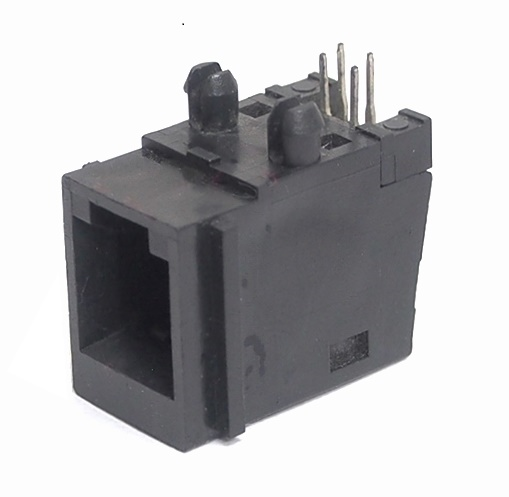 Prise modulaire RJ-11 mini à 90° pour PCB