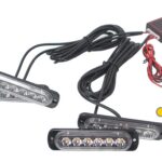 Barres stroboscopiques pour voiture Blanc / Ambre