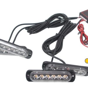 Barres stroboscopiques pour voiture Blanc / Ambre