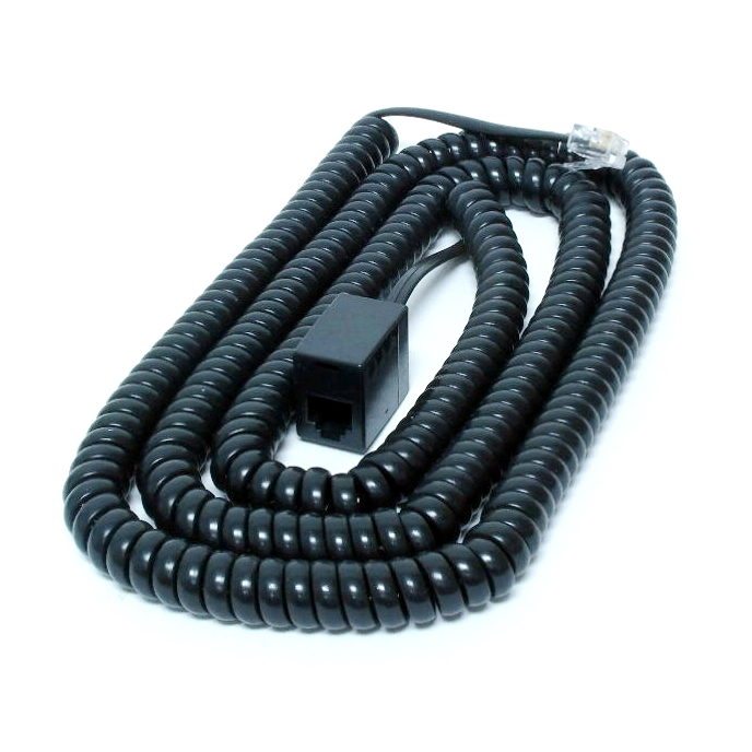 Rallonge téléphonique noire - 25 pieds