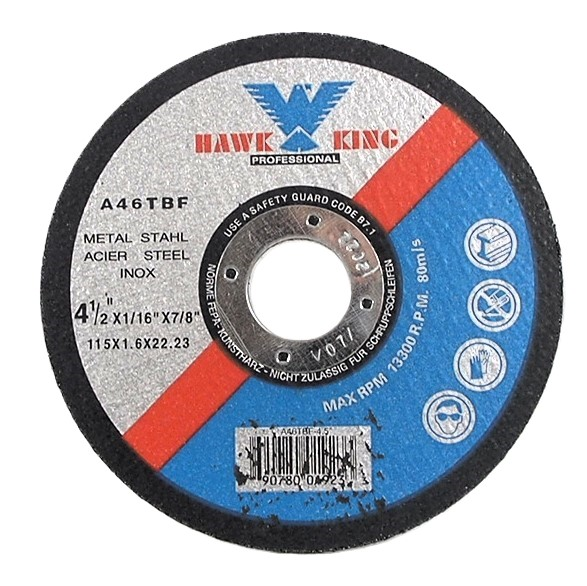 Meule pour rectifieuse 4.5" pour métal et acier