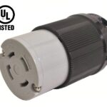 Connecteur femelle de type twist lock à 4 contacts. Prise d'extension - 30A / 250 VAC / 4 contacts