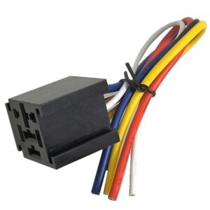 Base de relais sur fil 5 contacts 12V 80A