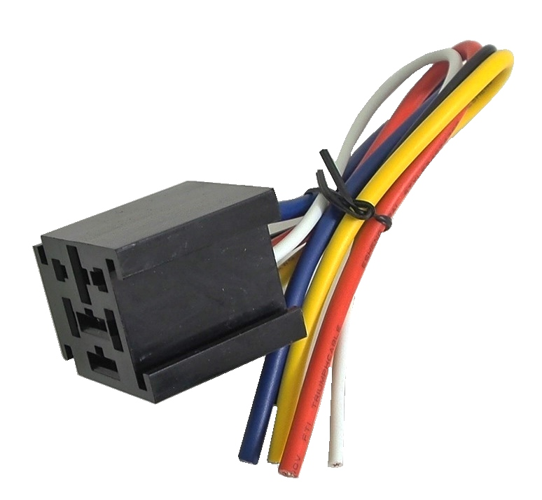 Base de relais sur fil 5 contacts 12V 80A