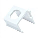 Support vierge Keystone blanc à insertion avec trou