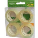 Paquet de 4 rouleaux de ruban transparent