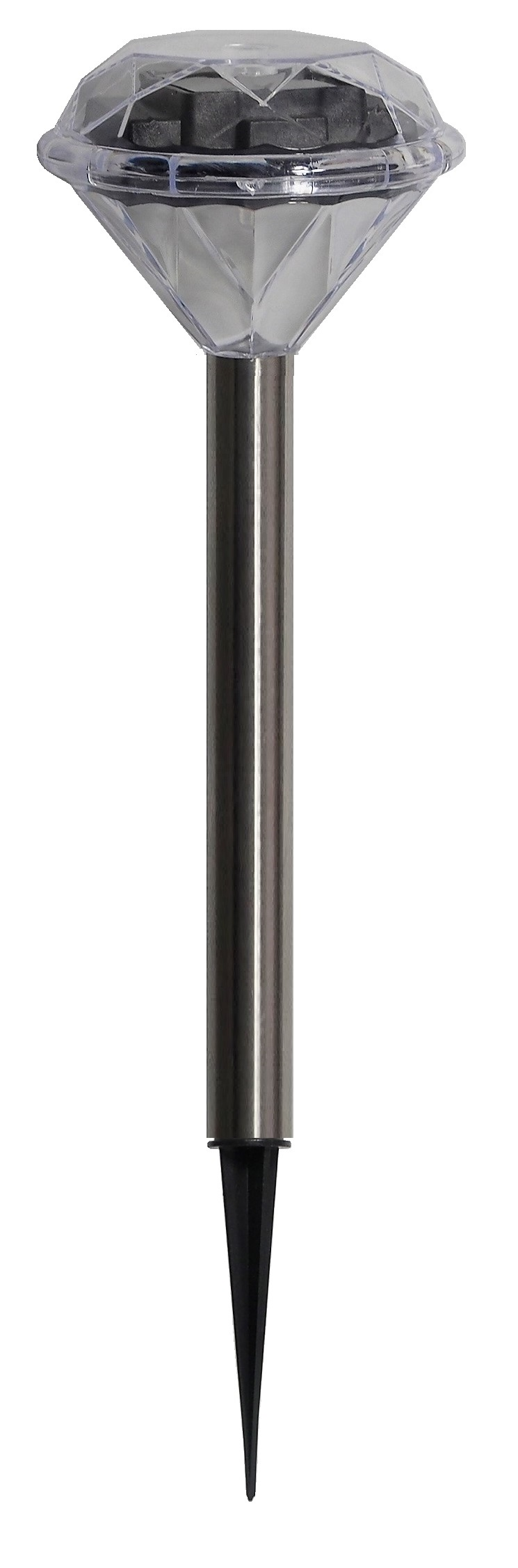 Lumière solaire de jardin en forme de diamant