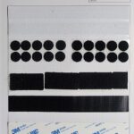 Carte de velcros autocollants