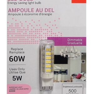 Ampoule au DEL G9 / 5W / 120V / 6000K