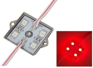 Modules de 4 DELs rouges à l'épreuve de l'eau