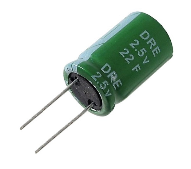 CONDENSATEUR POLARISÉ 22 FARAD 2.5V