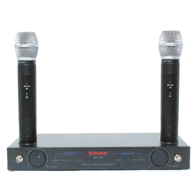 Ensemble de 2 microphones sans-fils UHF
