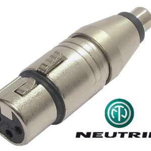 Adaptateur Neutrik XLR femelle à RCA femelle
