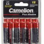 Paquet de 12 piles alcaline de 1.5 Volts
