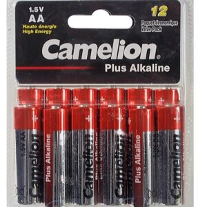 Paquet de 12 piles alcaline de 1.5 Volts