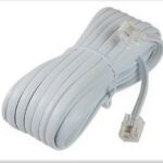 Câble téléphonique blanc - 15 pieds