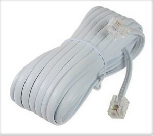 Câble téléphonique blanc - 15 pieds