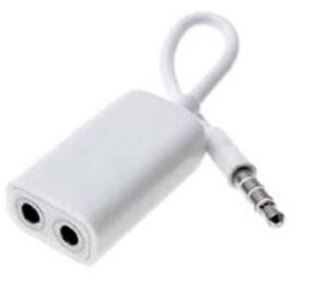Câble stéréo y 1/8" (3.5mm) 4-pôle 1M/2F