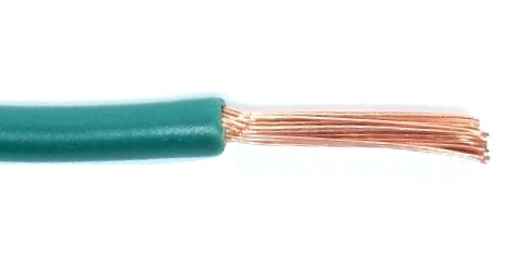 Fil 1 conducteur multibrin vert - 10 AWG