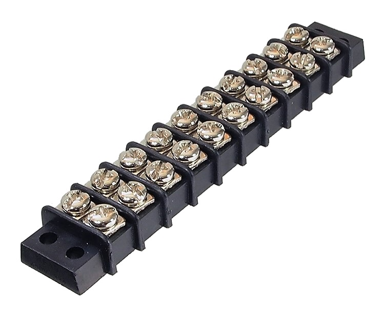 Bornier à vis double 300V 20A - 10 positions