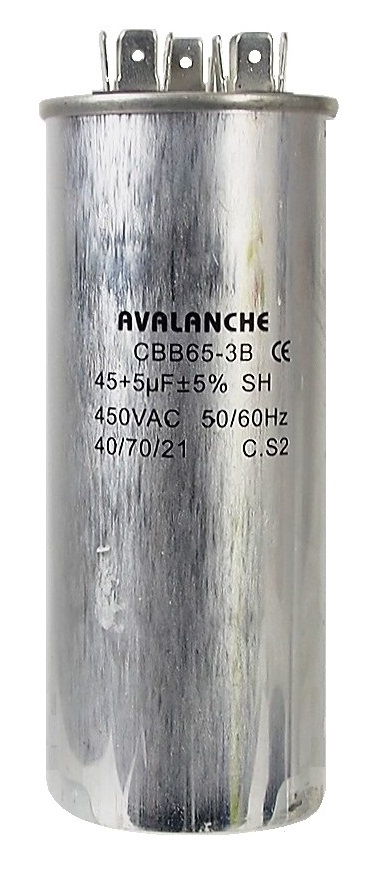 Condensateur pour thermopompe 450 VAC, 5+45 uF
