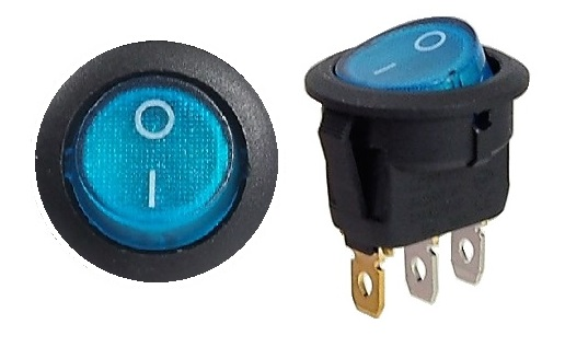 Interrupteur ON-OFF  avec lumière témoin 125/250V