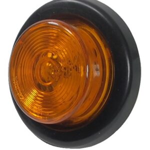 Lumière del ronde 2" ambre de gabarit 5.08cm avec passe-fils et prise