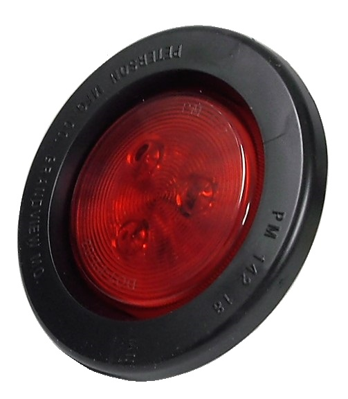 Feu de position rouge scellé DEL de 2.5'' ( 64 mm)