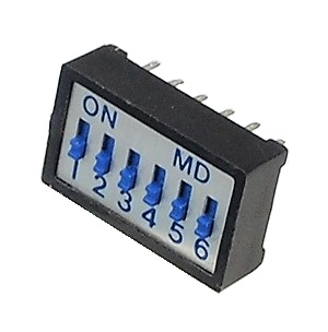 Micro interrupteur DIP On-Off 6.P.S.T.