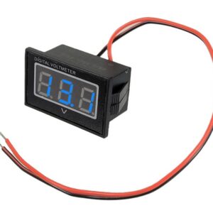 Voltmètre digital imperméable 3 à 30 VDC - Bleu