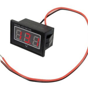 Voltmètre digital imperméable 2.5 à 30 VDC - Rouge