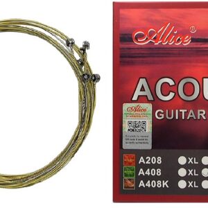 Cordes de guitare acoustique - Super légères - Alice A408-SL
