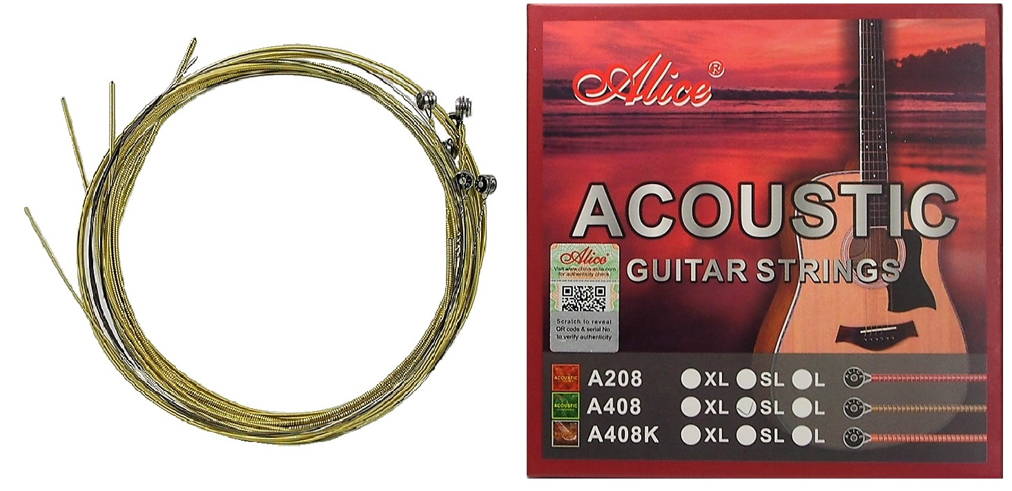 Cordes guitare acoustique A408-SL super légères