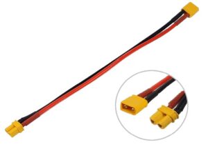 Connecteur amass câble 18 awg 15a 2pin male+femelle 16 cm