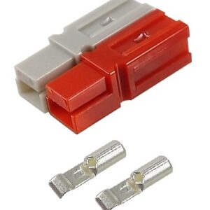 Connecteur anderson 30a 600v double pôle 1 rouge 1 gris