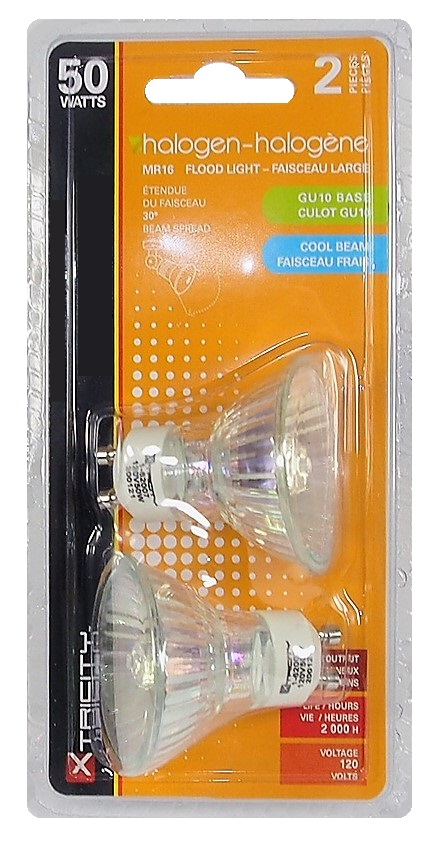 Ampoules halogènes MR16 GU10 50V 2700K