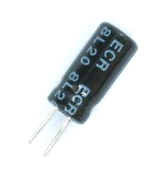 Condensateur polarisé 100 μF à 16 VDC 85°C