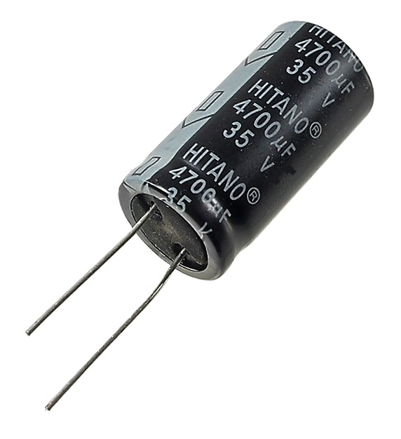 Condensateur radial polarisé 4700 μF à 35 VDC