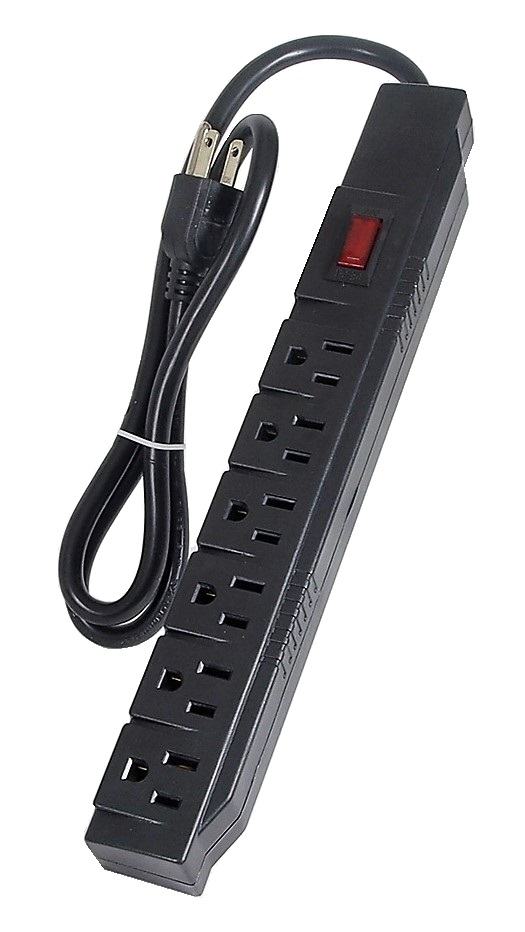 BARRE ÉLECTRIQUE MULTIPRISE 6 PRISES