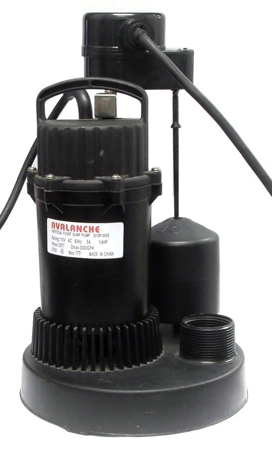 Pompe submersible avec détection de niveau d'eau