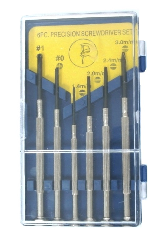 Ensemble de 6 tournevis de précision