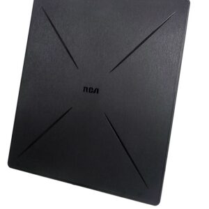 Antenne intérieure plate amplifiée multi-directionnelle hdtv rca reçoit des chaine 4k