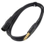 Câble Digiflex XLR male à 1/4" (6.3 mm) TRS mâle stéréo de 6 pieds