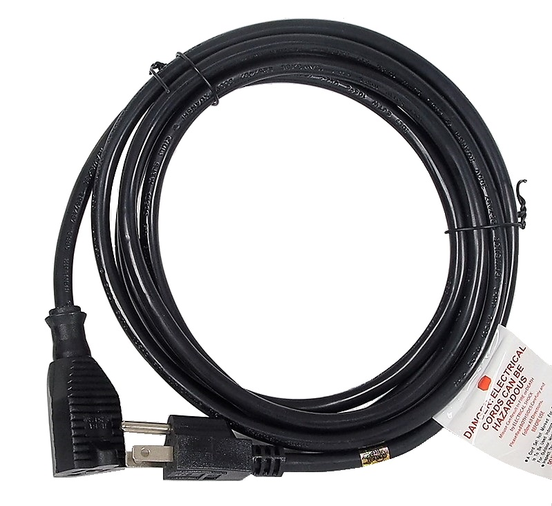 RALLONGE ÉLECTRIQUE 16 AWG NOIRE - 10'
