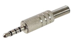 Connecteur 1/8" (3.5mm) mâle à 4 contacts