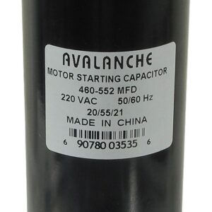 Condensateur pour moteur 220 VAC, 460-552 uF